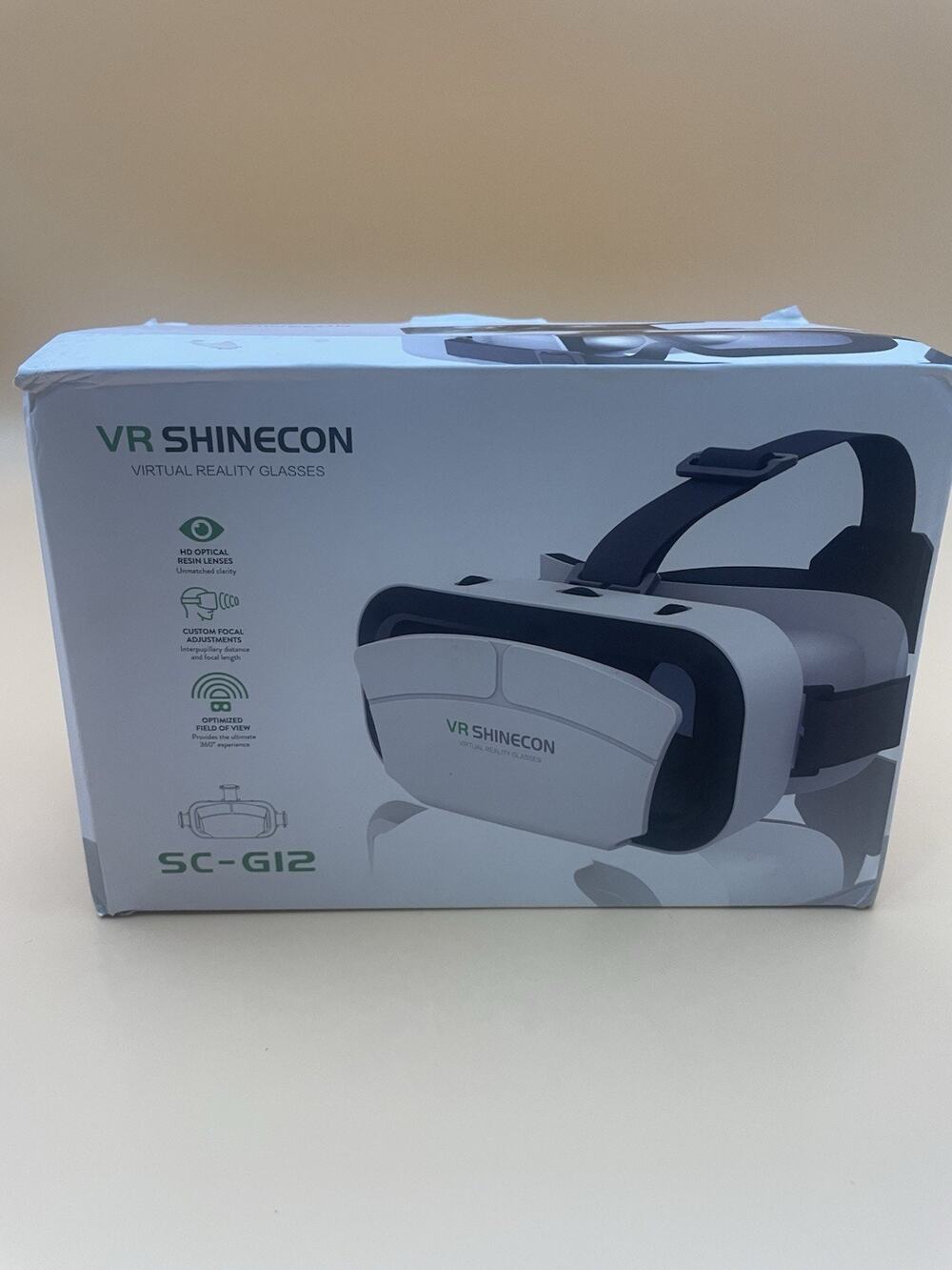 VR Shinecon SC-G12 Smartphone VR Headset 360° FOV HD VR Goggles 7” - BRAND NEW